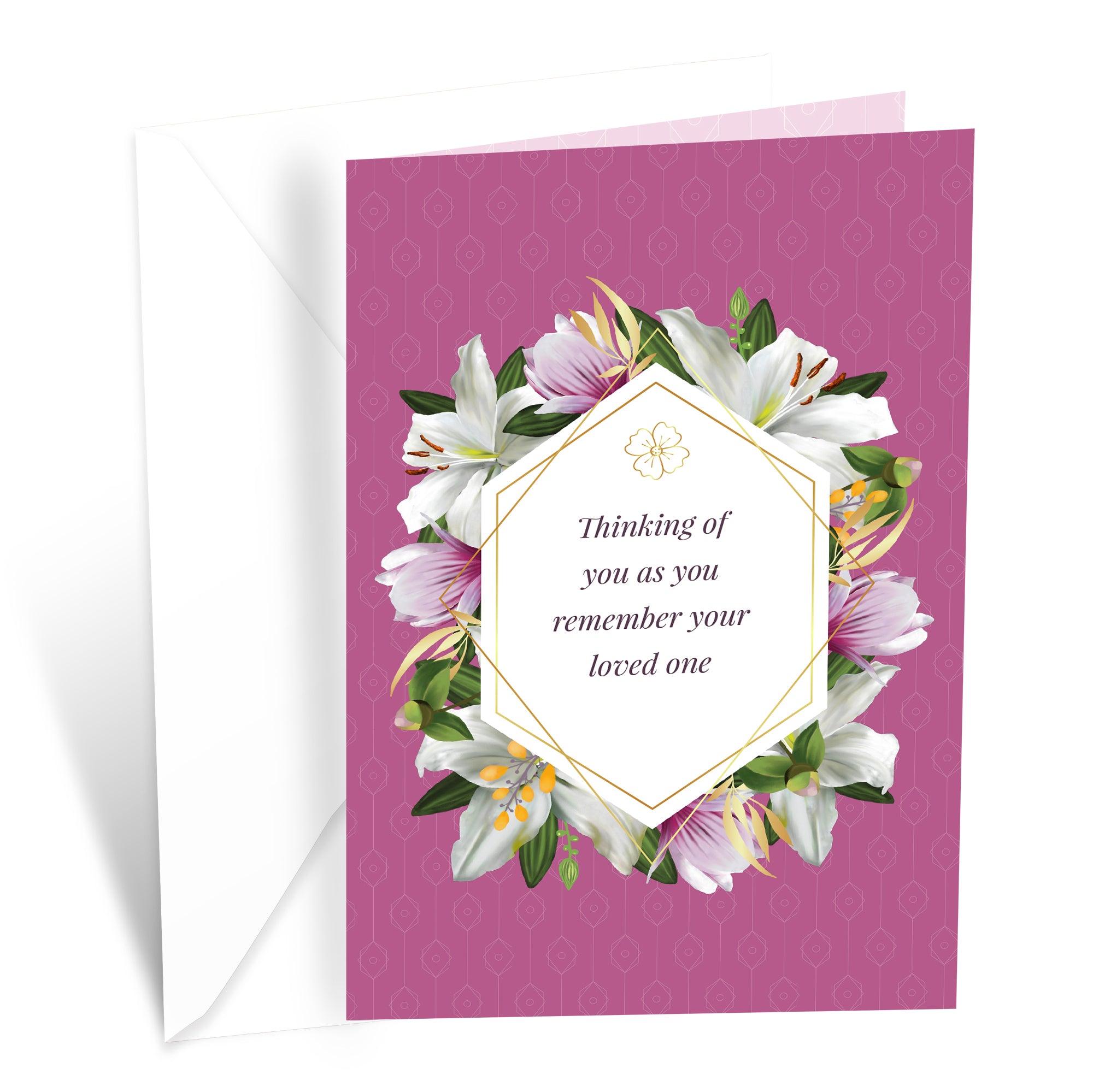 Sympathy Card Pink Flowers