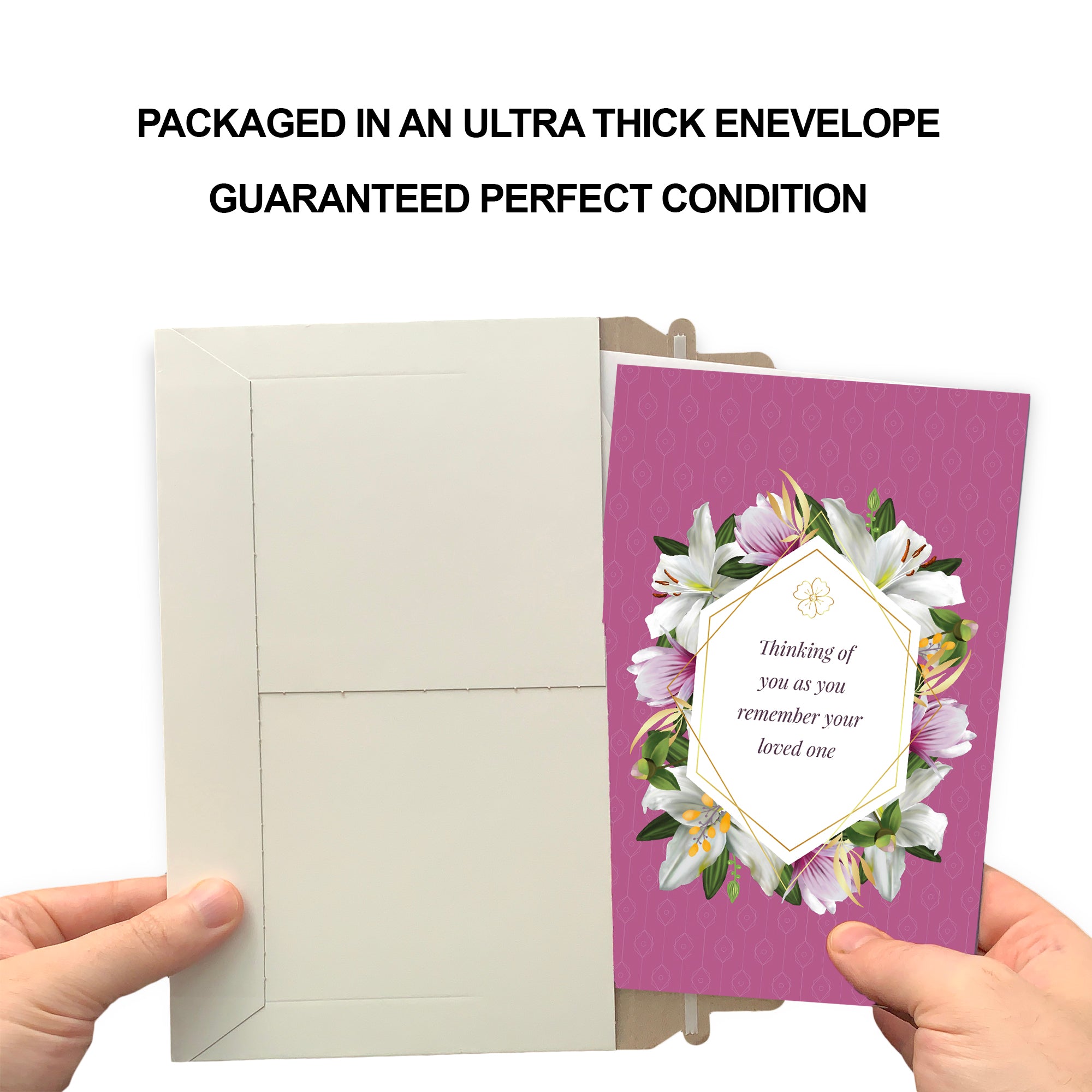 Sympathy Card Pink Flowers