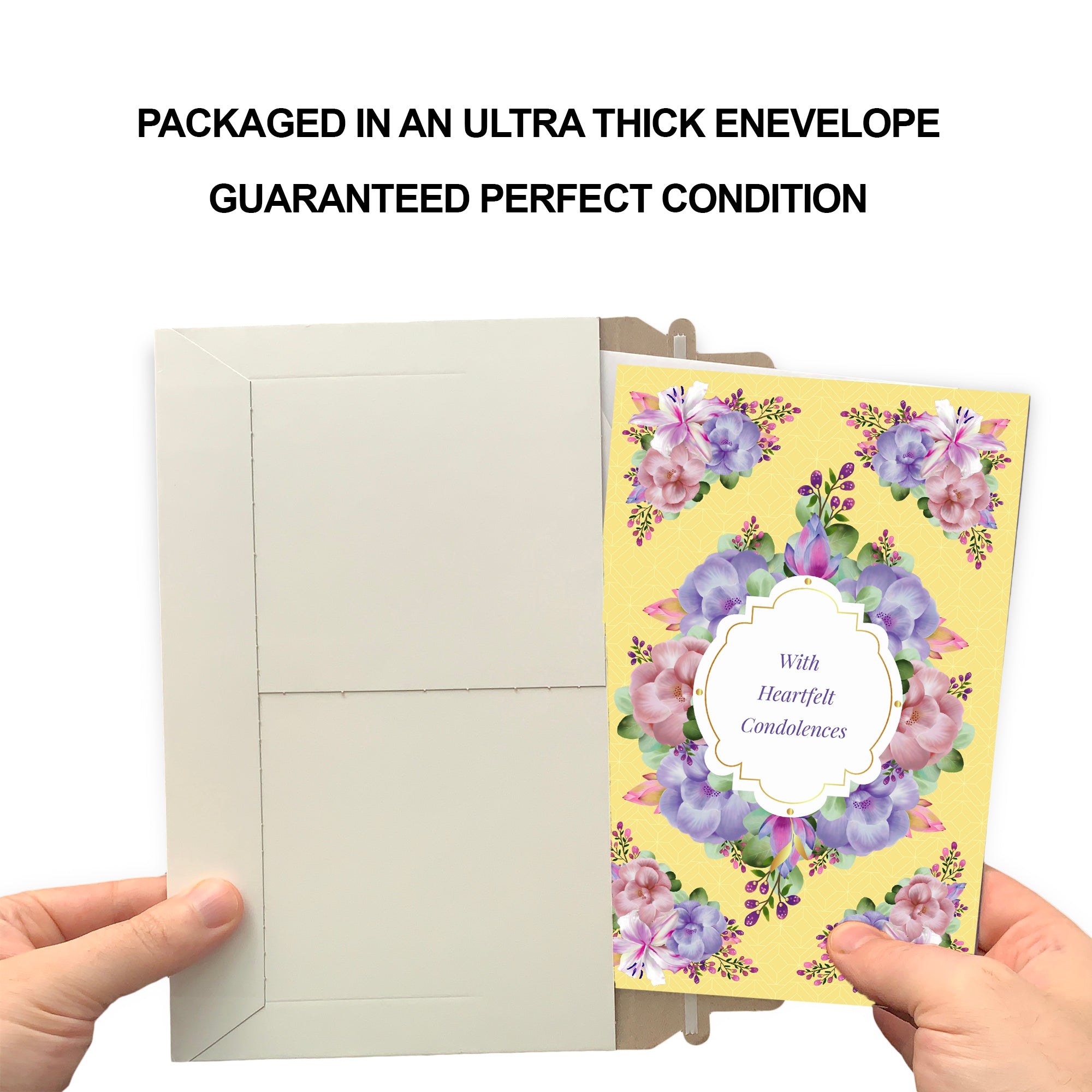 Sympathy Card Yellow Flowers