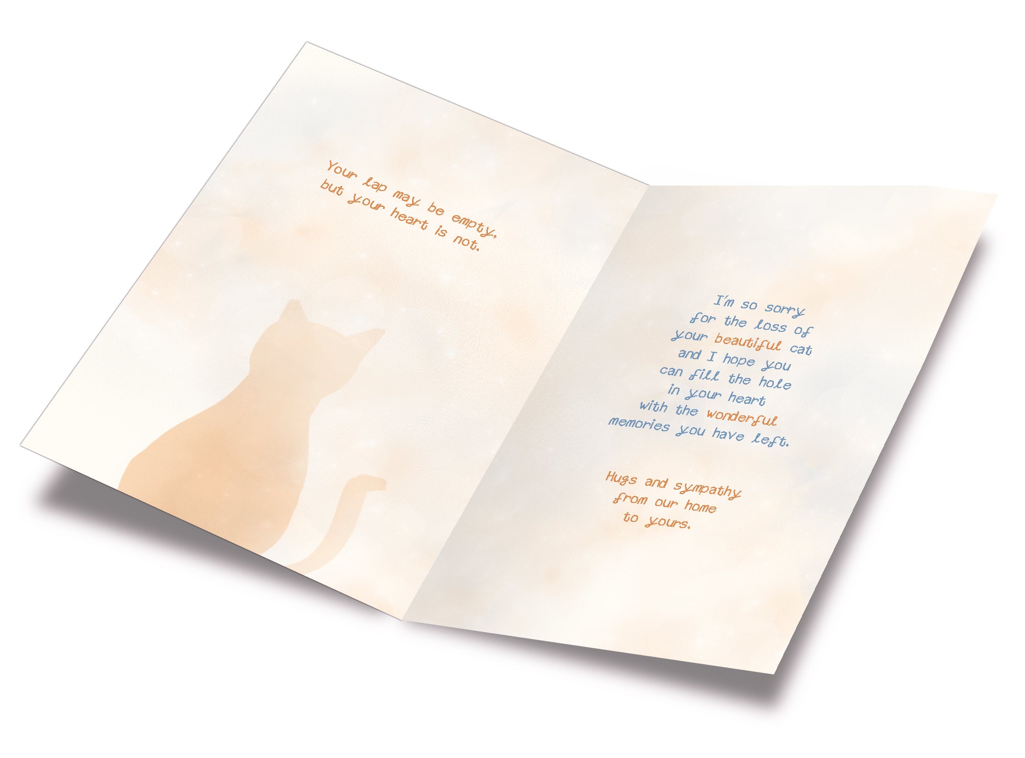 Loss of Cat Sympathy Card