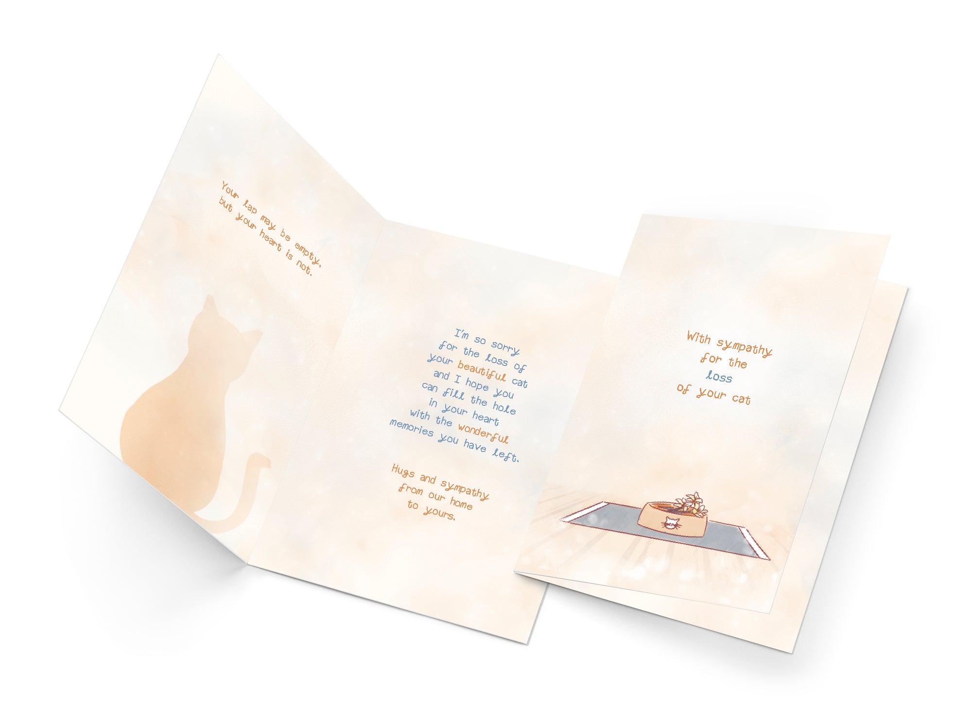 Loss of Cat Sympathy Card