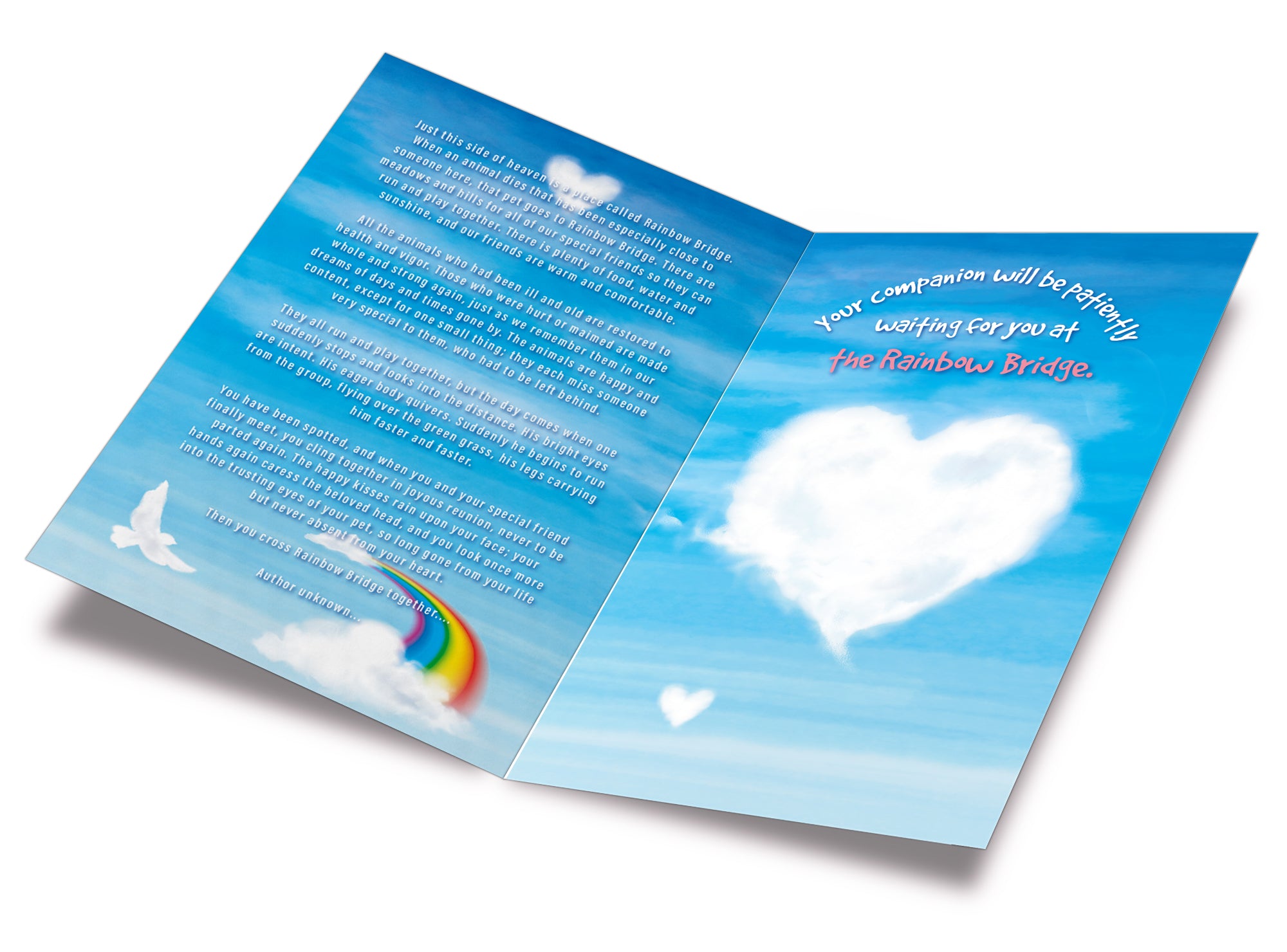 Sympathy Card Loss of Pet