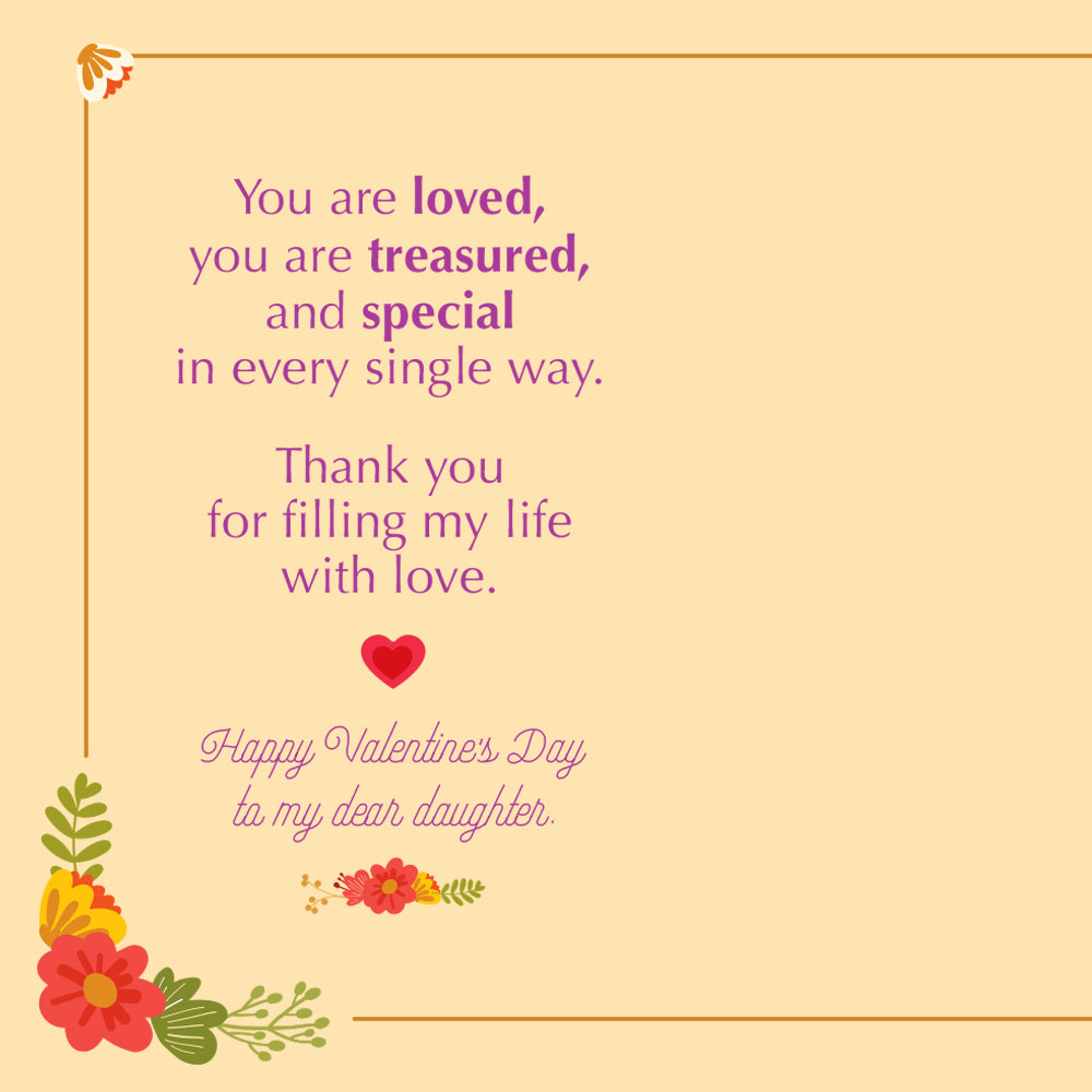 Daughter Valentine's Day Card