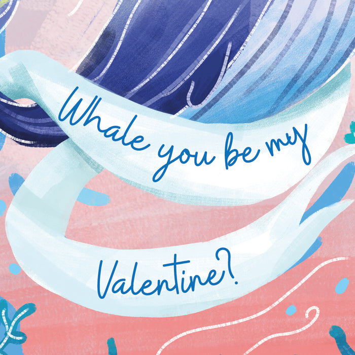Funny Whale Pun Valentine's Day Card