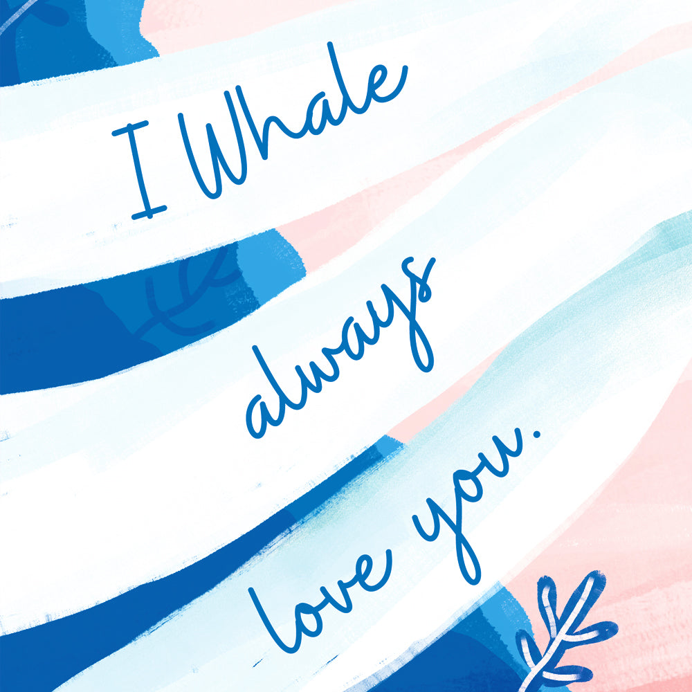 Funny Whale Pun Valentine's Day Card