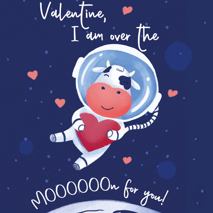 Funny Pun Cow Valentine's Day Card