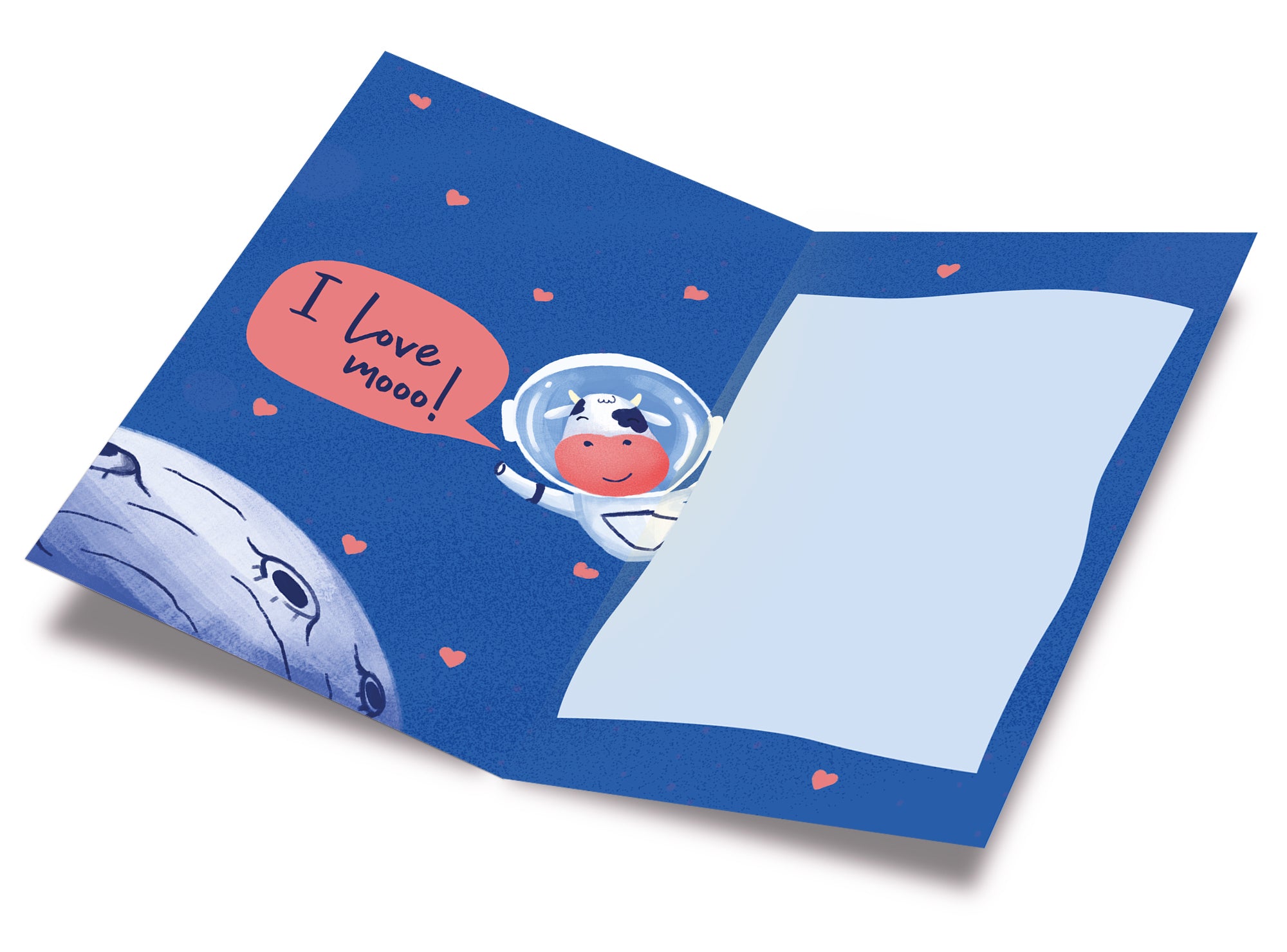 Funny Pun Cow Valentine's Day Card