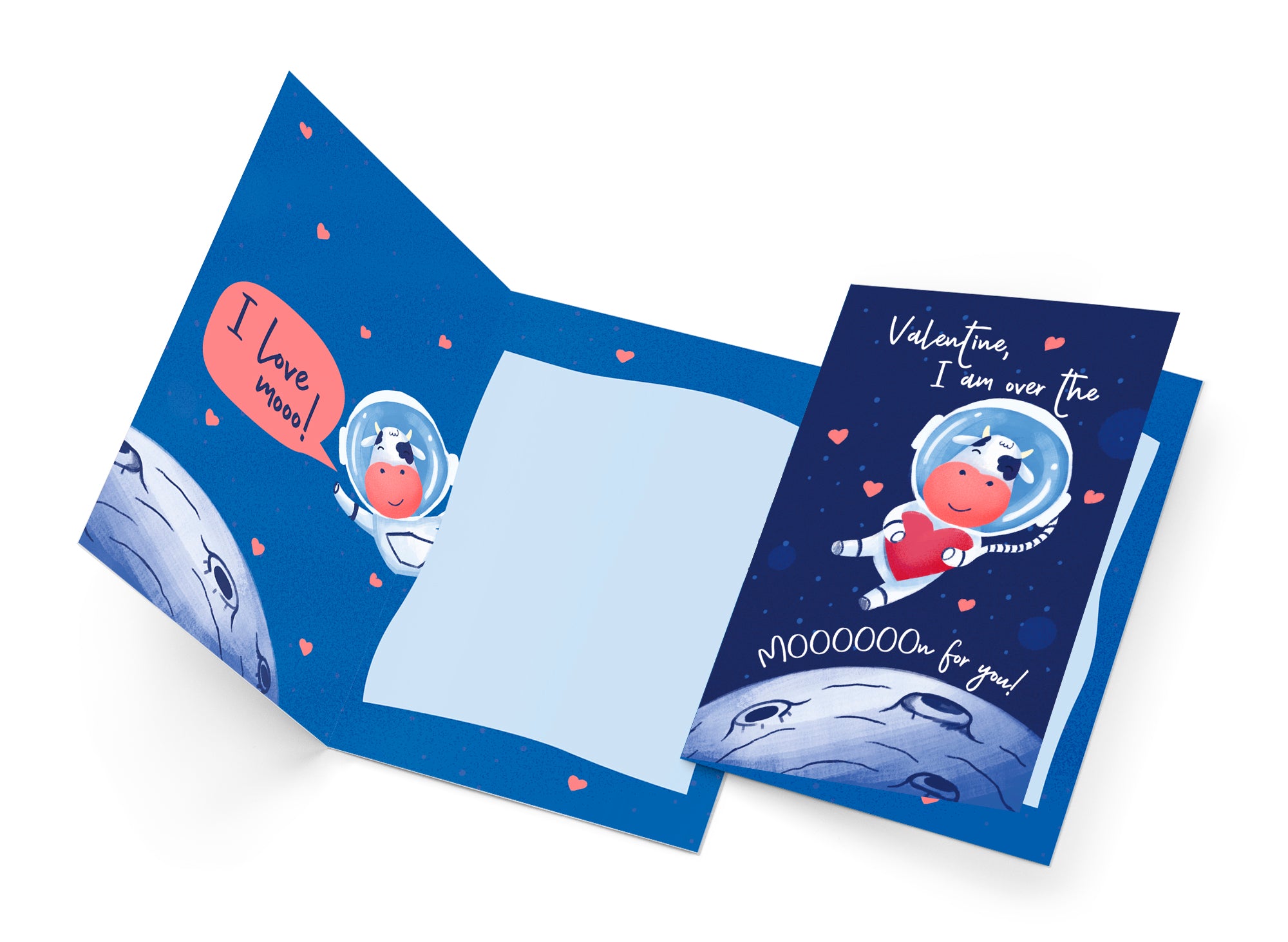 Funny Pun Cow Valentine's Day Card