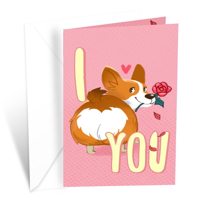 Valentine's Day Card Corgi Love