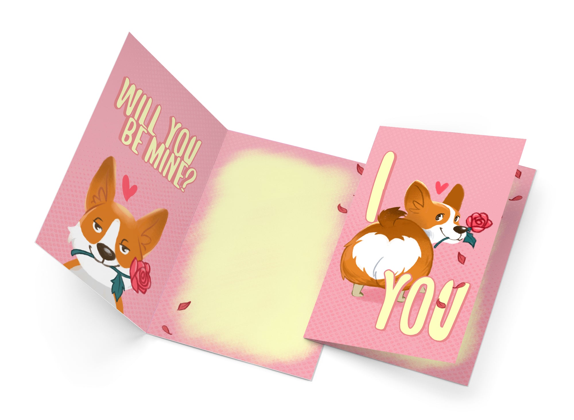 Valentine's Day Card Corgi Love