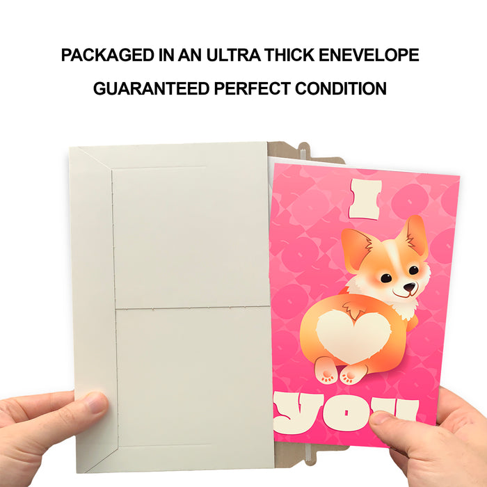 Valentine's Day Card Corgi