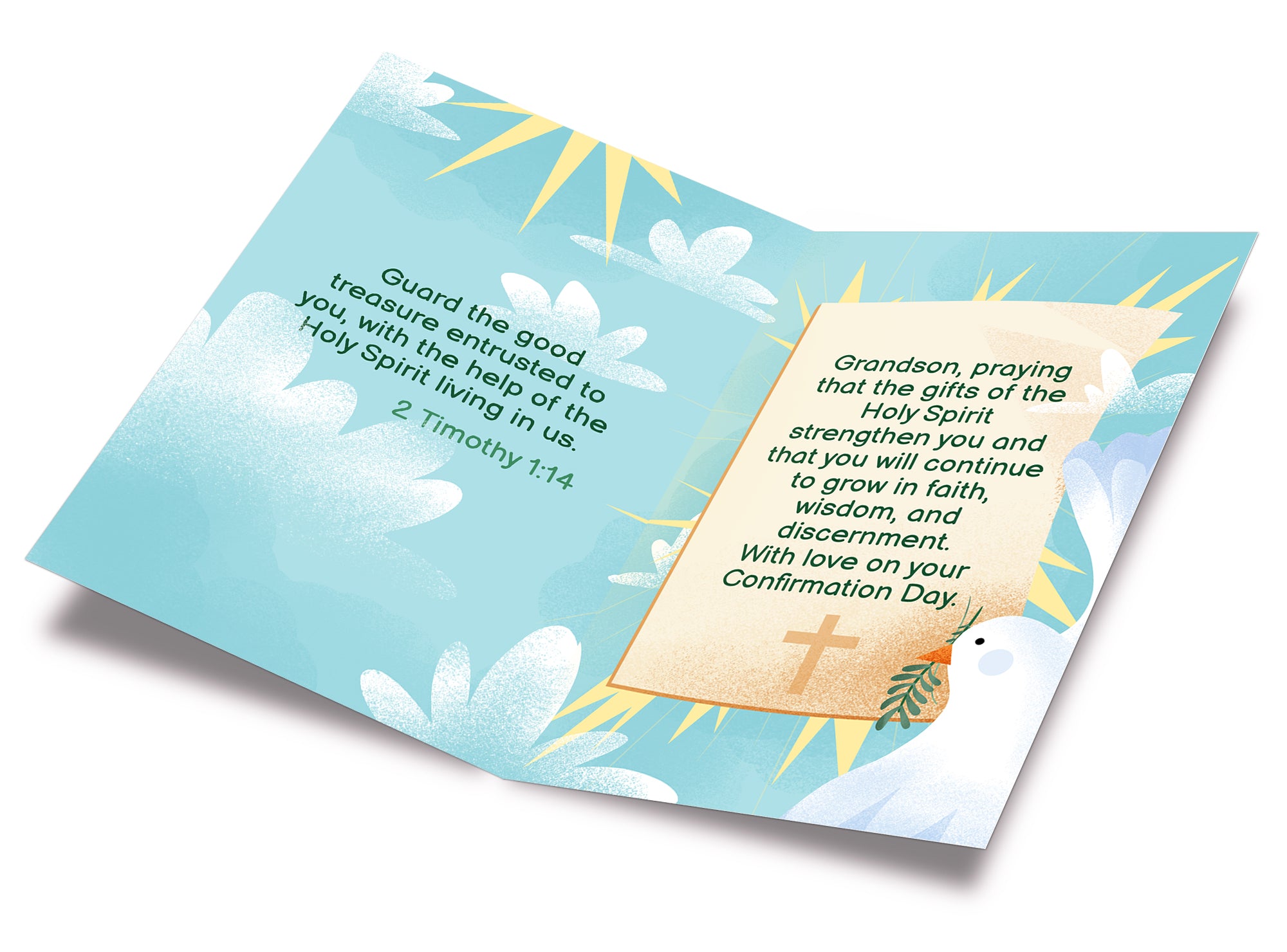 Grandson Confirmation Card