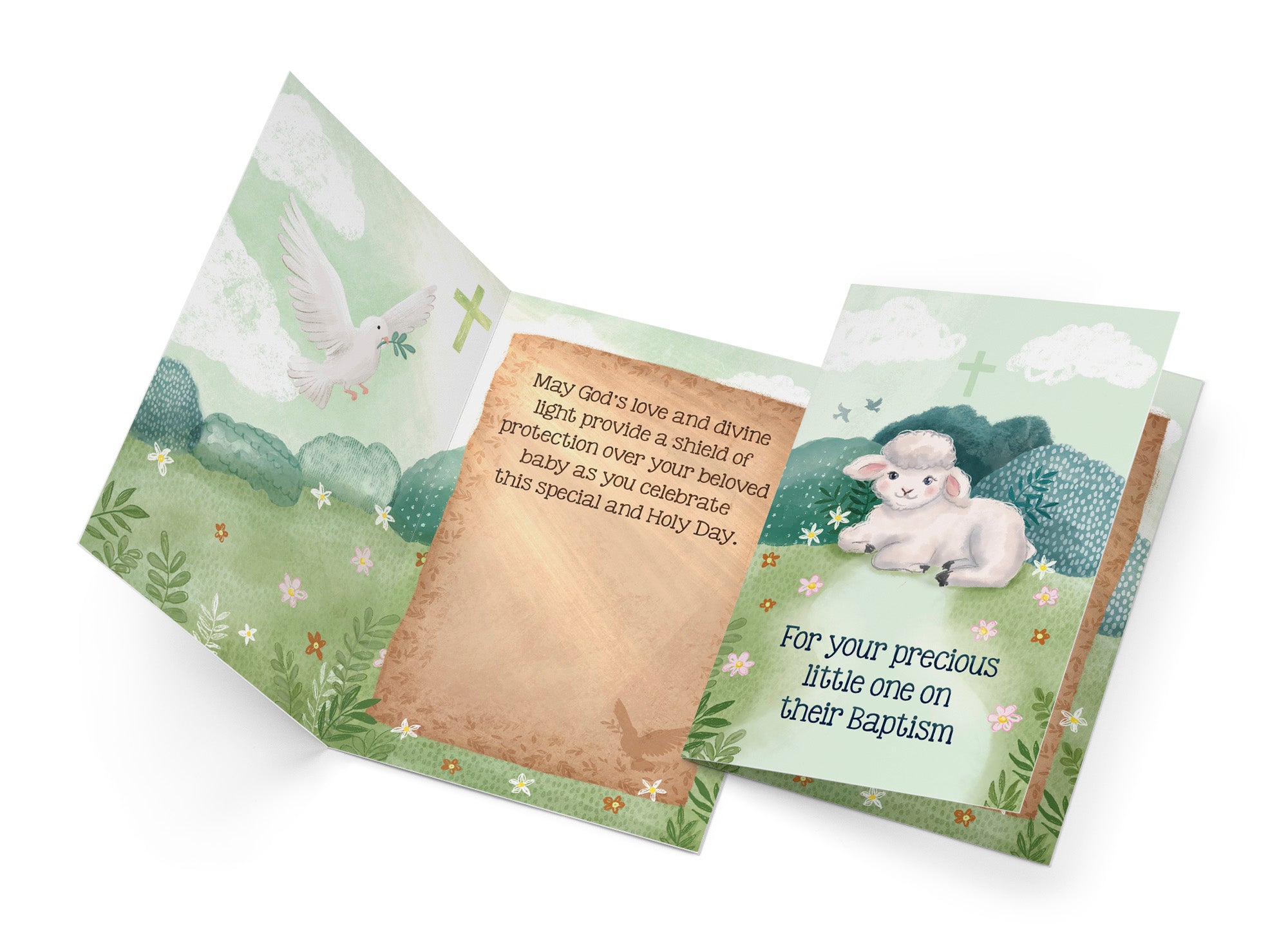 Baby Baptism Greeting Card