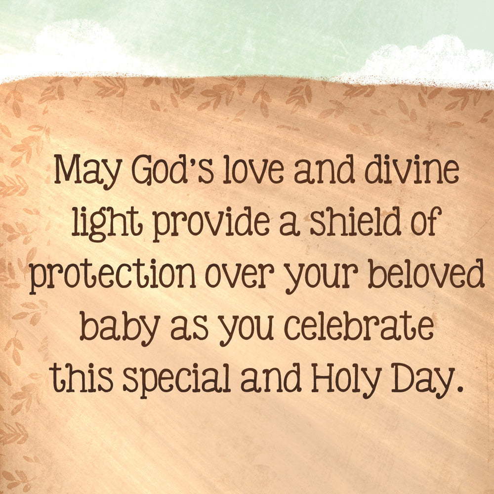 Baby Baptism Greeting Card