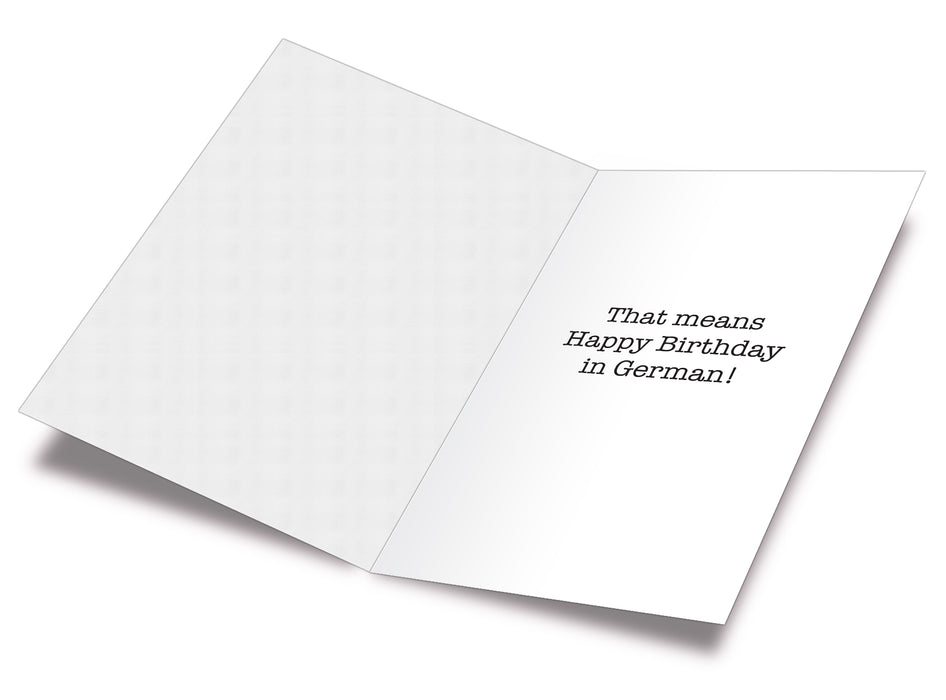 Funny Dog Birthday Card Pun With  German Shepherd