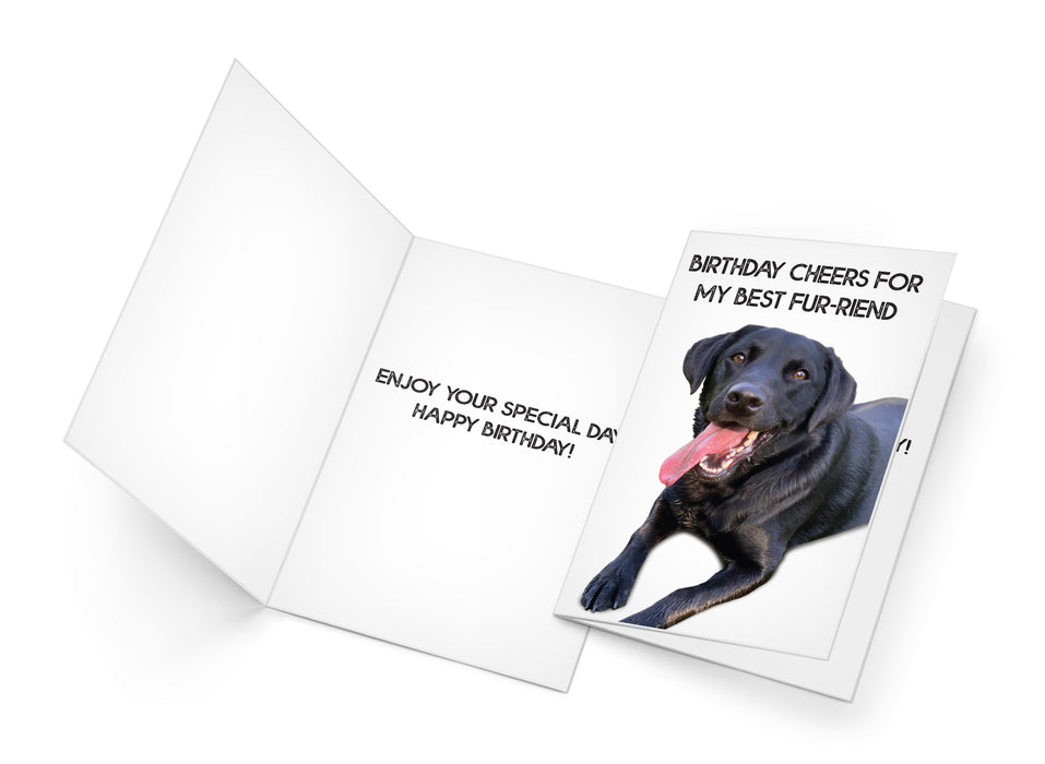 Funny Dog Birthday Card Pun With Labrador Retriever