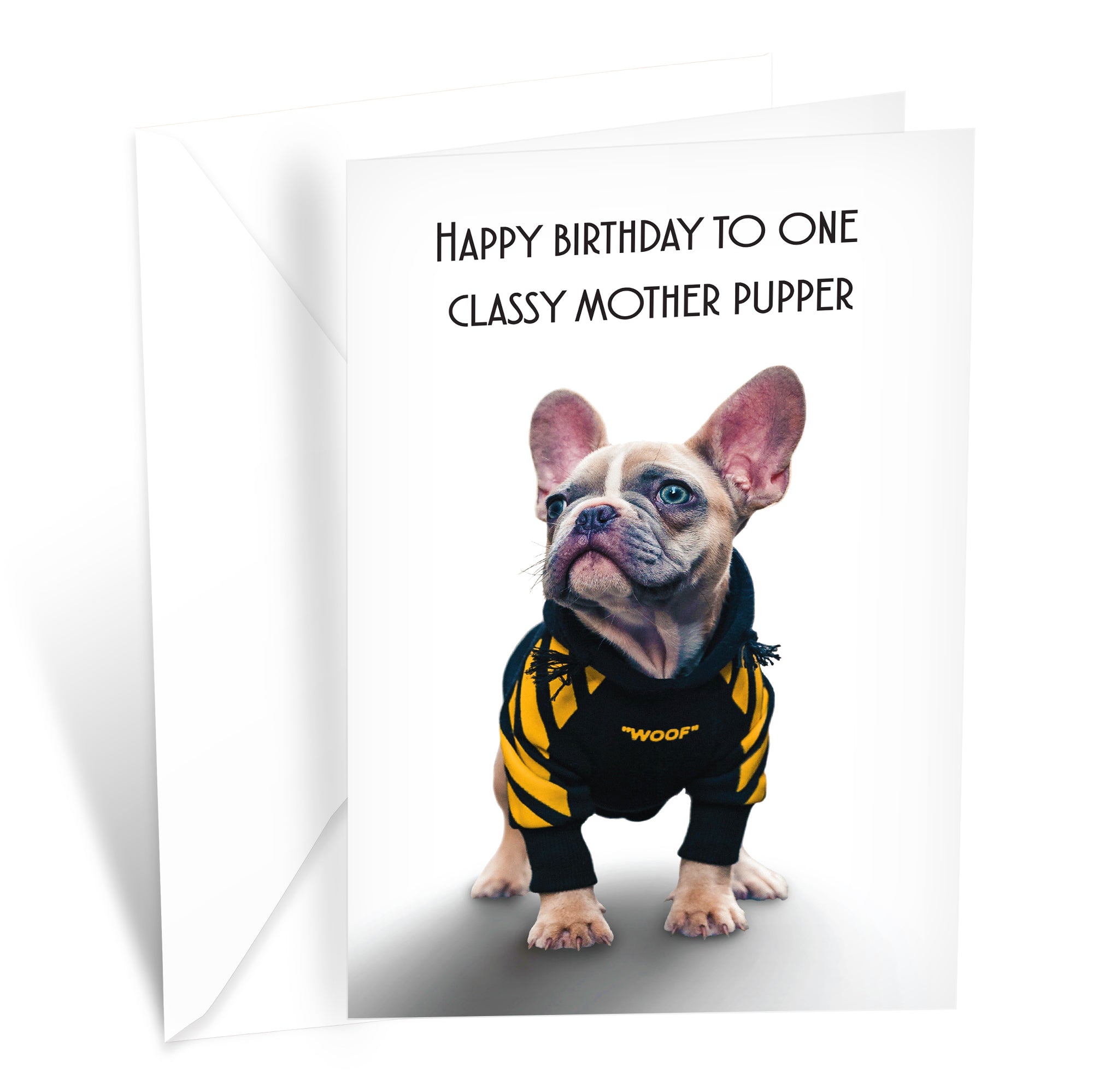 Funny Dog Birthday Card Pun With French Bulldog