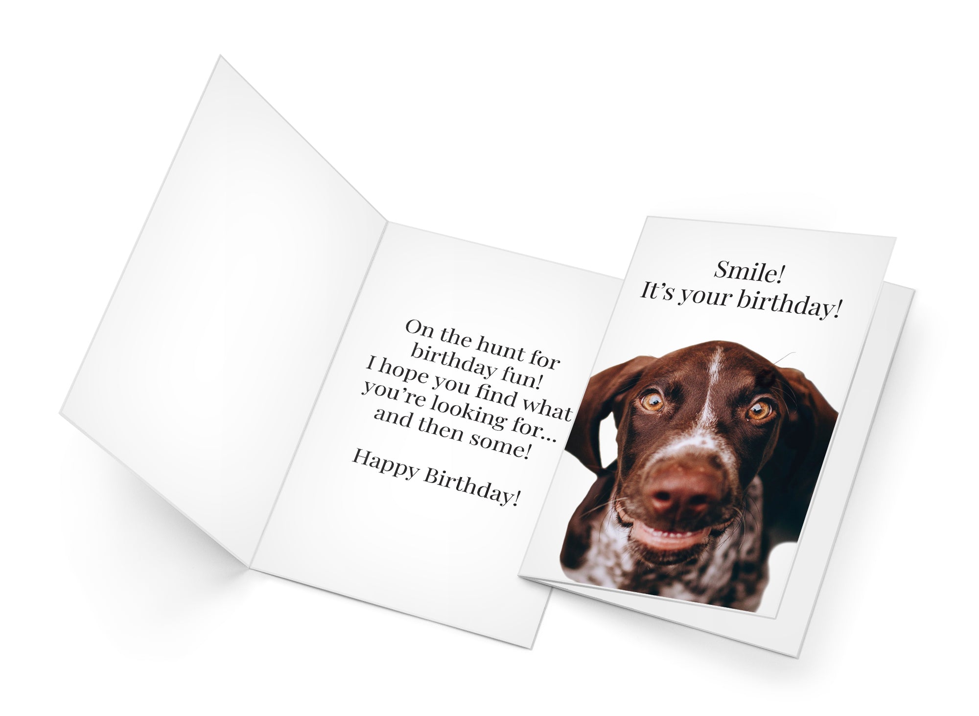 Funny Dog Birthday Card Pun With Pointer
