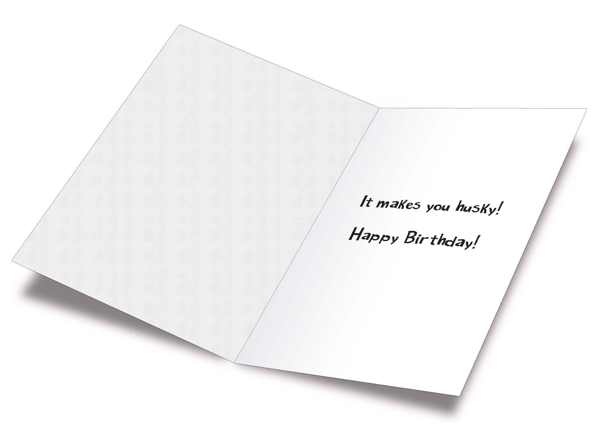 Funny Dog Birthday Card Pun With Husky