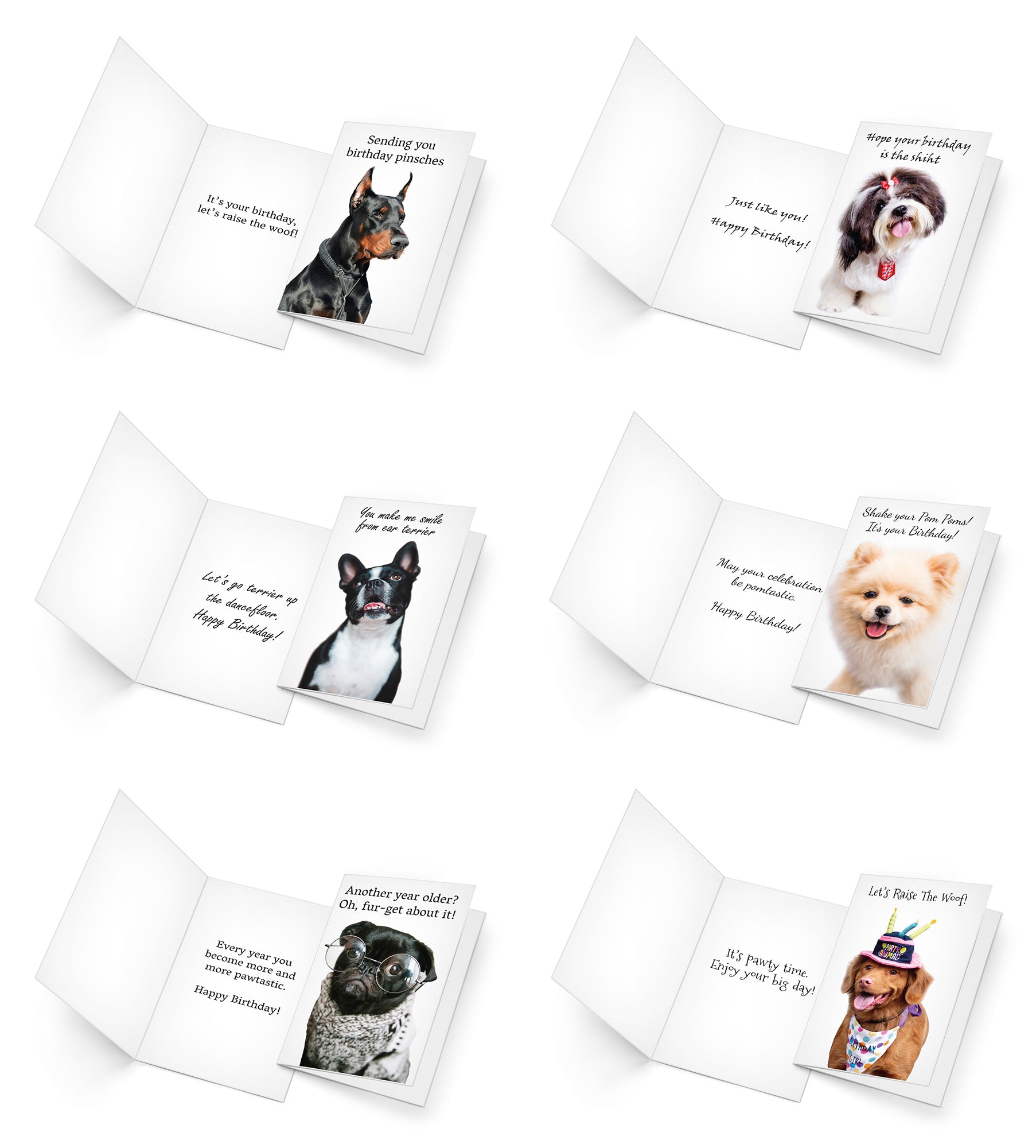 24 Funny Dog Card Collection
