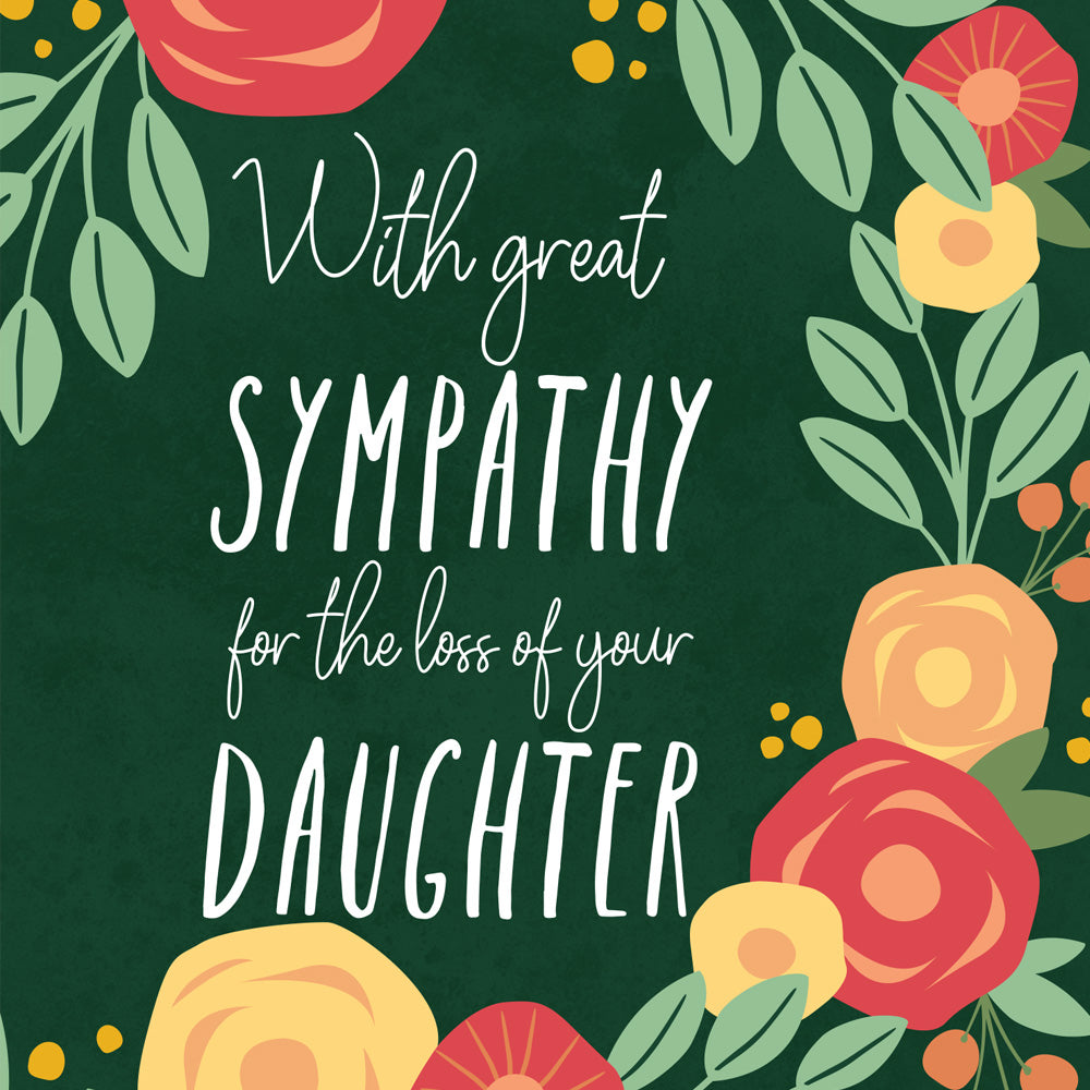 Sympathy Card Loss of Daughter