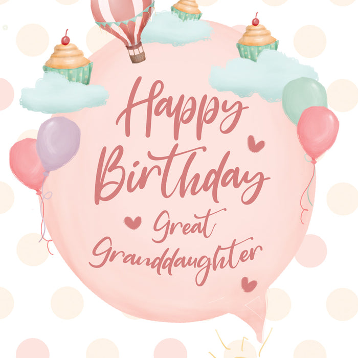 Birthday Card Great Granddaughter