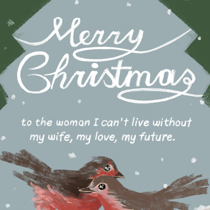 Christmas Card For Wife Love