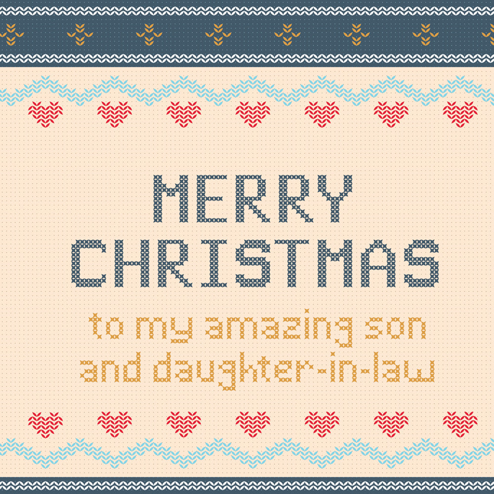 Christmas Card Son & Daughter In Law