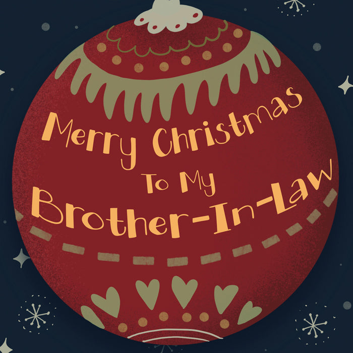 Christmas Card For Brother In Law
