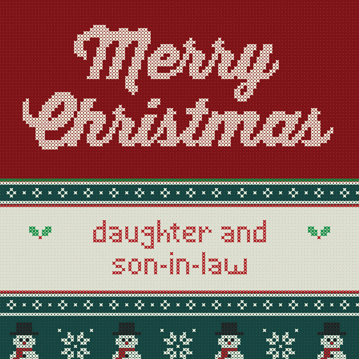 Christmas Card For Daughter & Son In Law