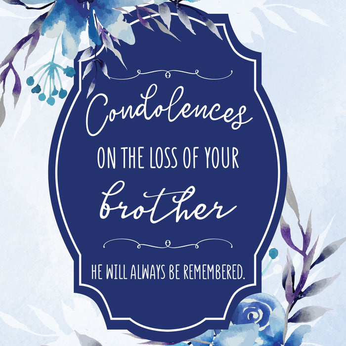 Loss of Brother Sympathy Card