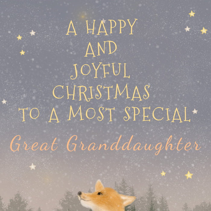 Christmas Card For Great Granddaughter