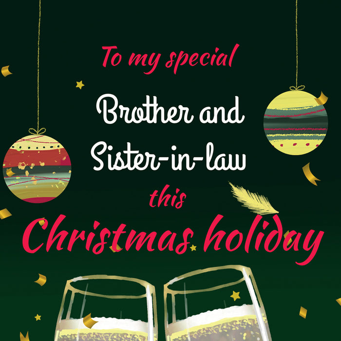 Christmas Card For Brother & Sister In Law