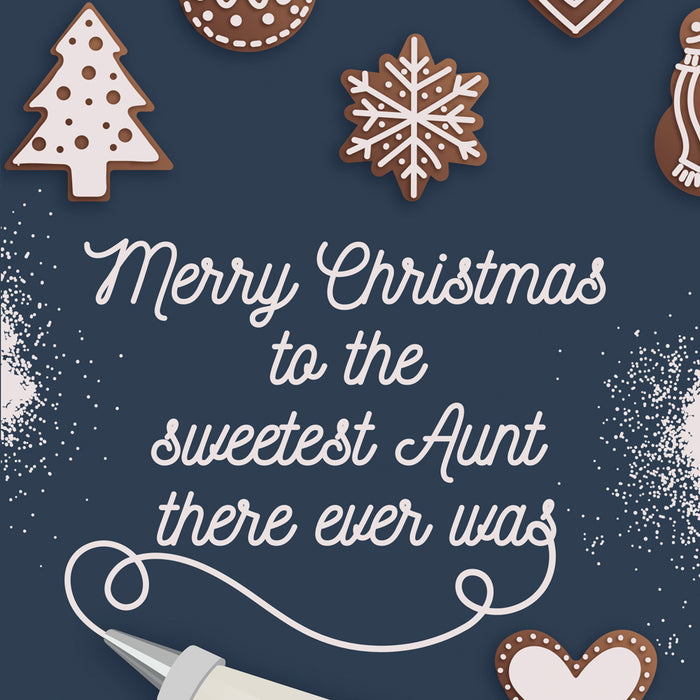 Christmas Card Aunt