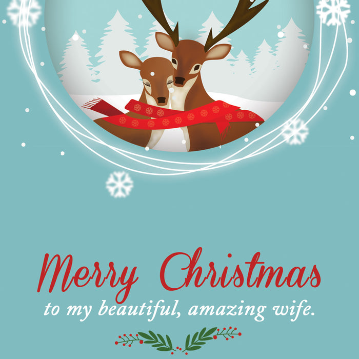 Christmas Card For Wife Romantic