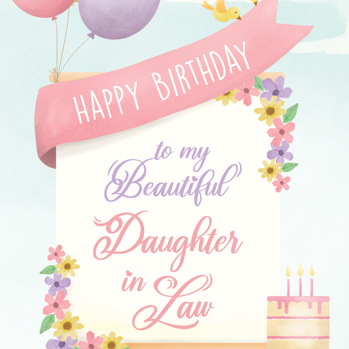 Happy Birthday Card For Daughter-In-Law