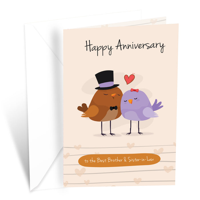 Anniversary Card For Brother & Sister In Law