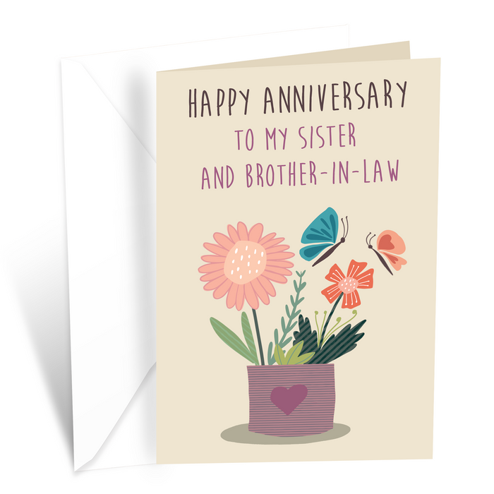 Anniversary Card For Sister & Brother In Law