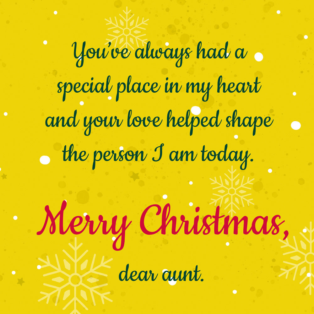Christmas Card Aunt