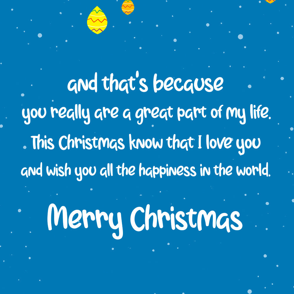 Christmas Card For Great Grandson