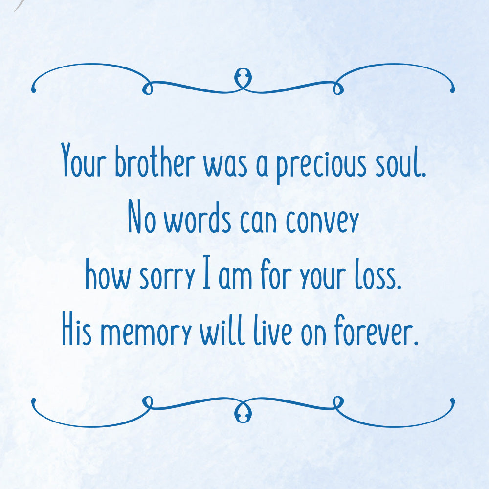 Loss of Brother Sympathy Card