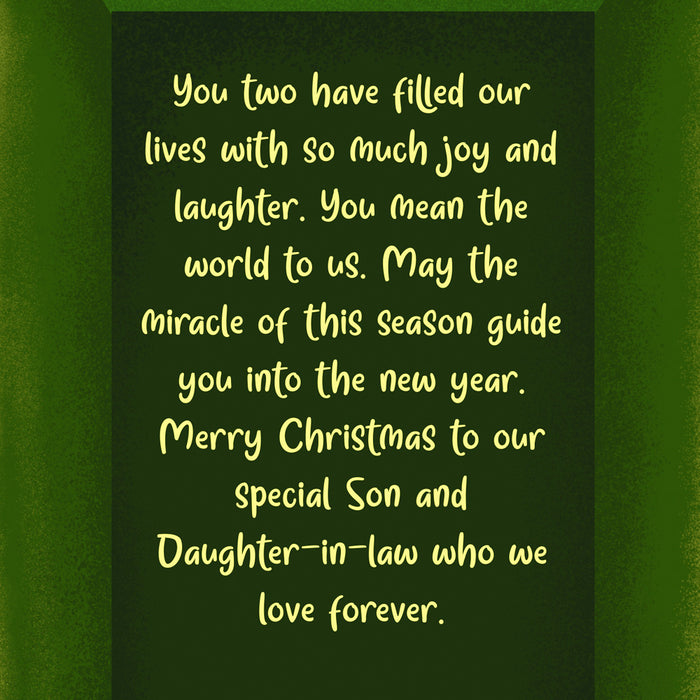 Christmas Card For Son & Daughter In Law