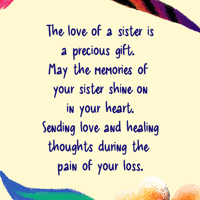 Sympathy Card For Sister