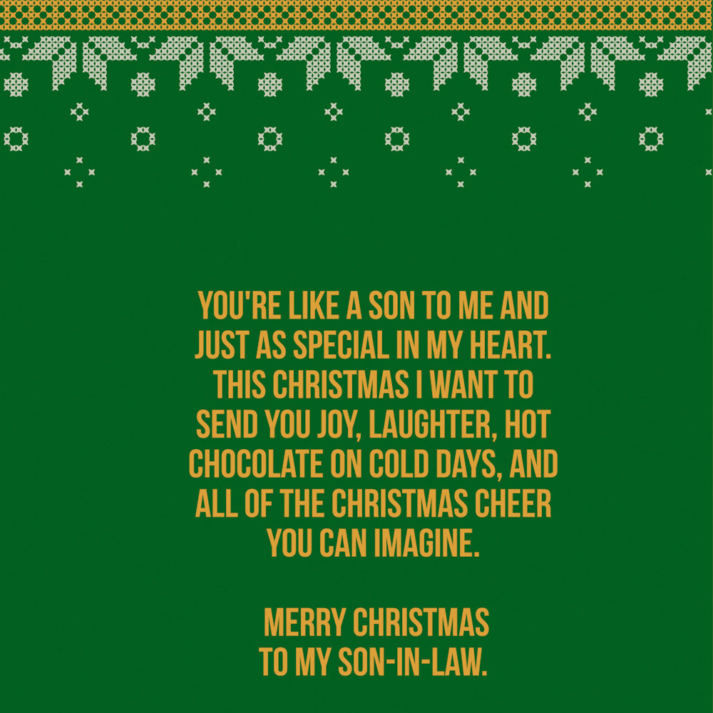 Christmas Card For Son In Law