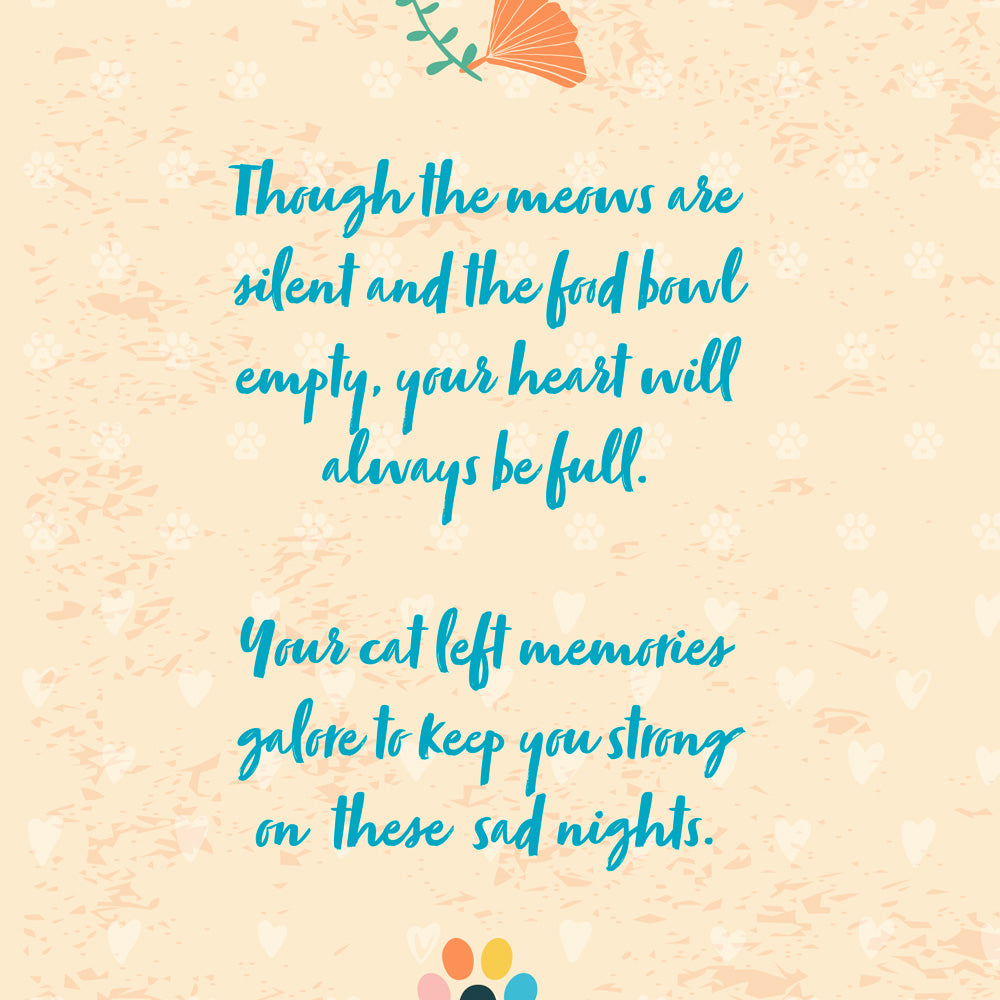 Sympathy Card Loss of Cat