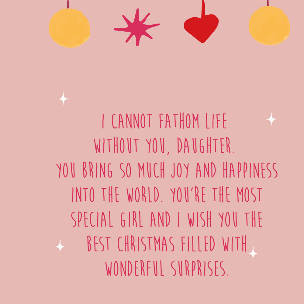Christmas Card For Daughter