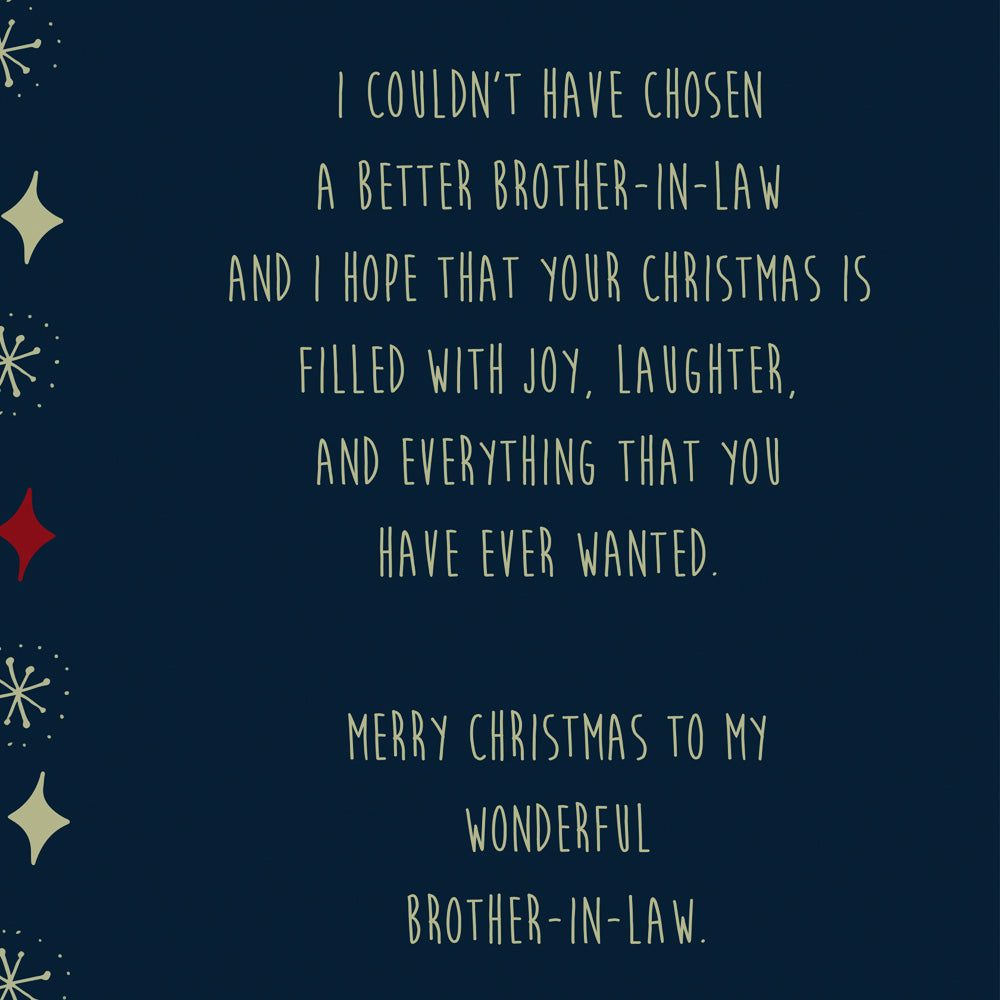 Christmas Card For Brother In Law