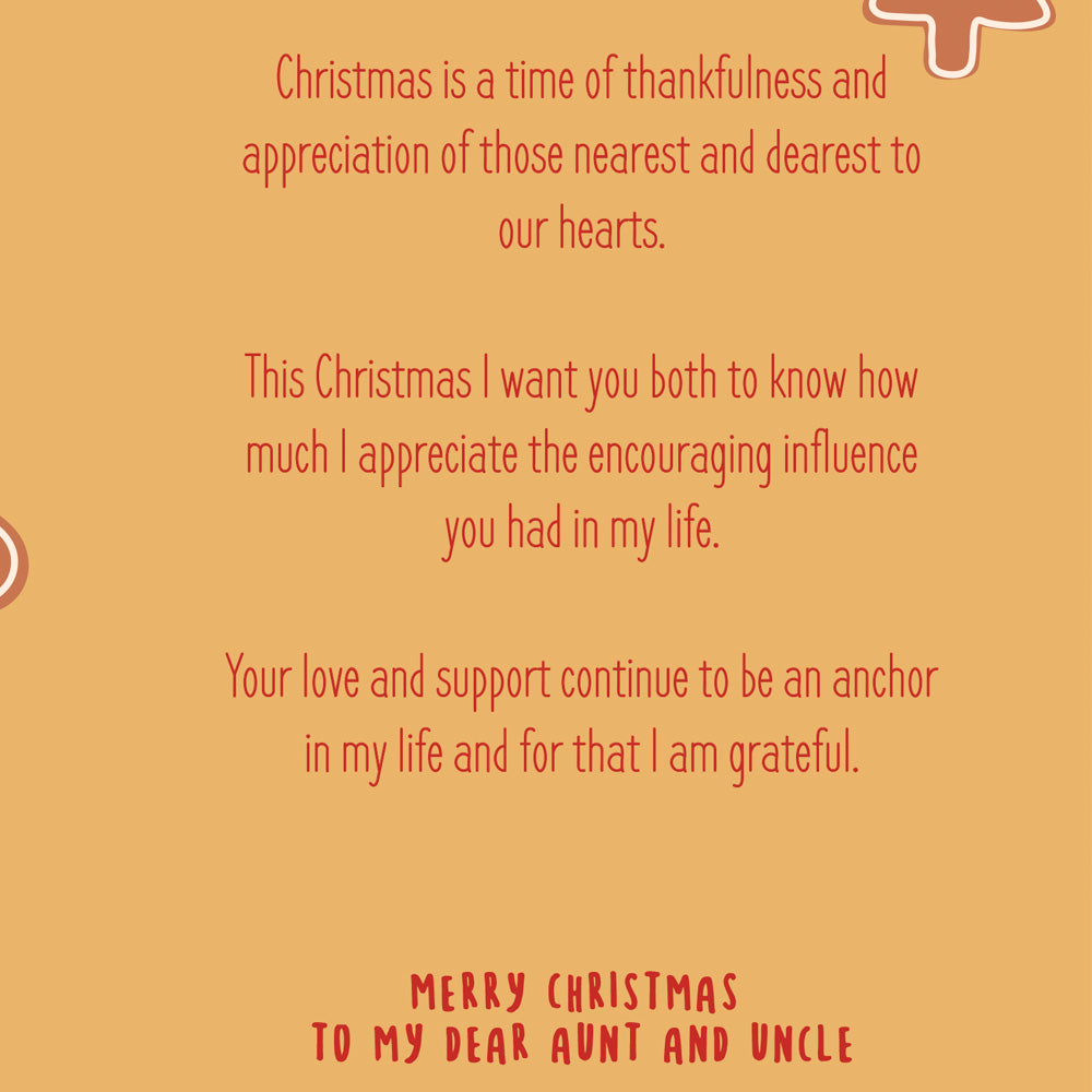 Christmas Card For Aunt & Uncle