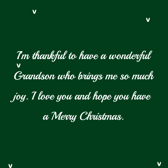 Christmas Card For Grandson