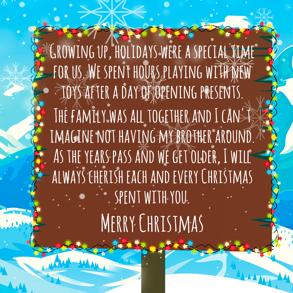 Christmas Card Brother